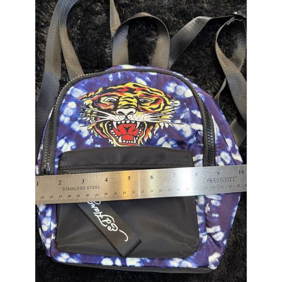 Ed Hardy Mini Festival Backpack Hand Bag Purse Tiger Graphic 10" x 9" - Picture 6 of 6